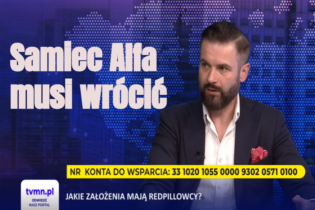 Red Pill Samiec Alfa musi wrócić Roman Warszawski wydaje pierwszą