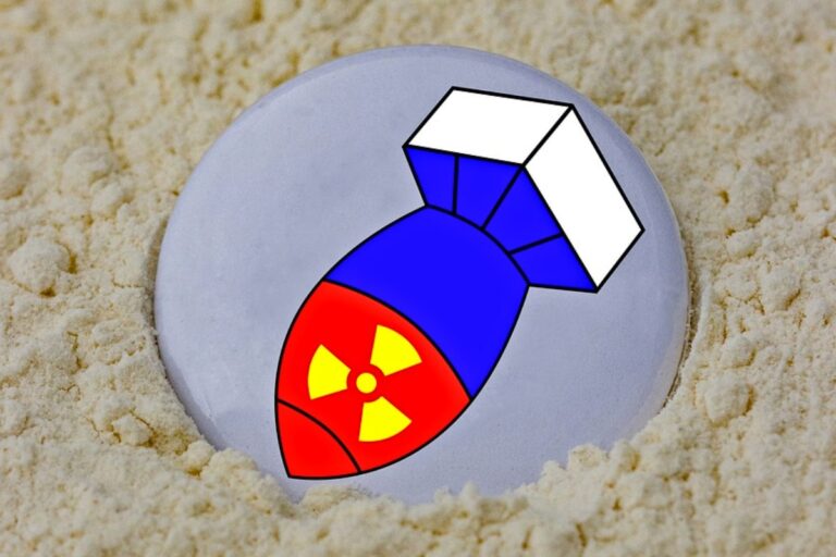 Bomba atomowa. Guzik atomowy. Broń jądrowa. Rakieta. Broń atomowa.