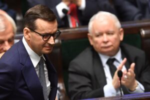 Mateusz Morawiecki i Jarosław Kaczyński.