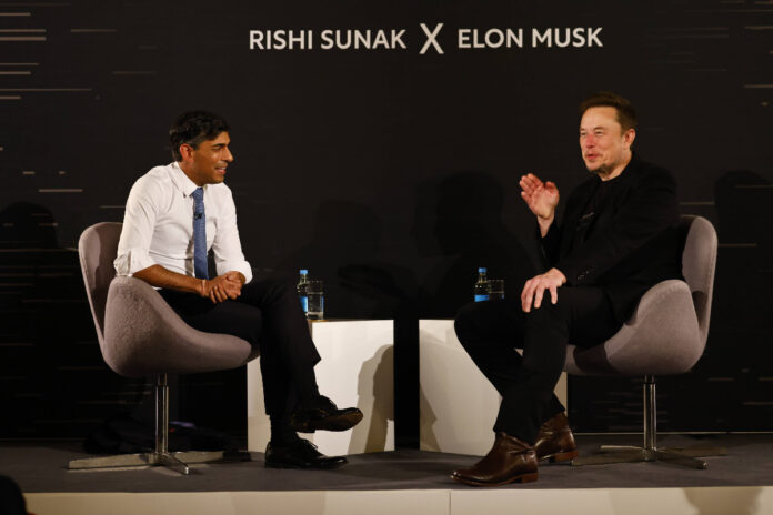 Rishi Sunak i Elon Musk