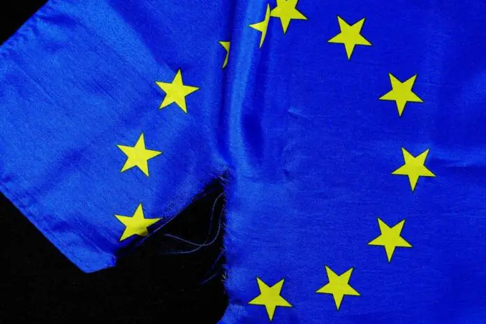 Unia Europejska. Flaga UE. Bruksela