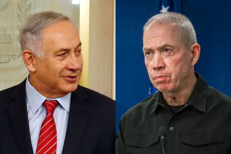Benjamin Netanjahu oraz Joaw Galant.