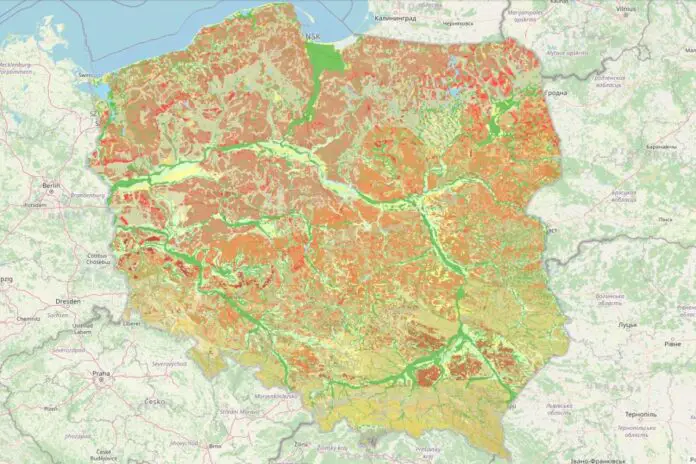 Mapa geologiczna Polski. kartografia powierzchniowa. Obrazek ilustracyjny. Źródło: geolog.pgi.gov.pl