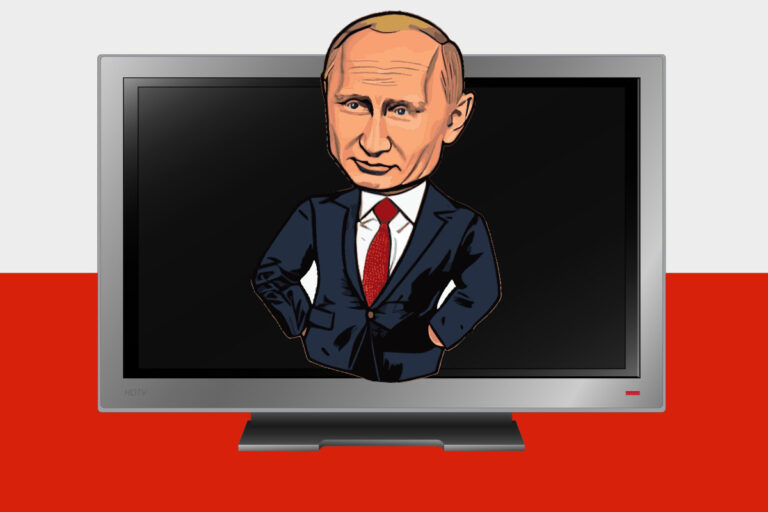 Władimir Putin, rosyjska propaganda, Polska, telewizja, media, Rosja