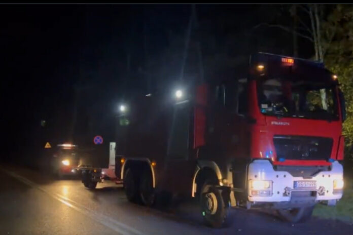 Straż pożarna wysłana do gaszenia pożaru w Kamieńcu na Kaszubach