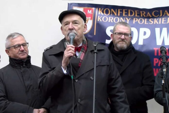 Włodzimierz Skalik, Janusz Korwin-Mikke, Grzegorz Braun. Konfederacja. Konfederacja Korony Polskiej