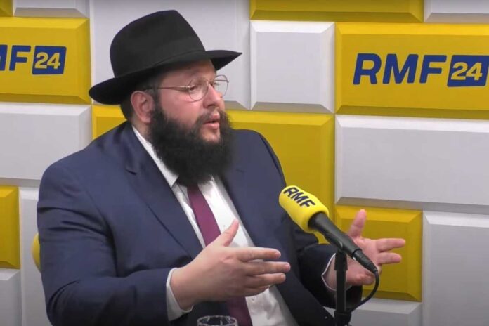 Rabin Szalom Dow Ber Stambler, przewodniczący Chabad-Lubawicz w Polsce.