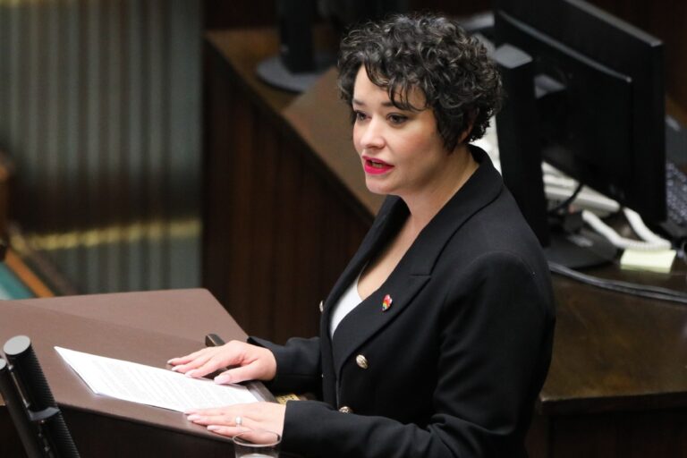 Poseł Lewicy Anna Maria Żukowska. Foto: PAP