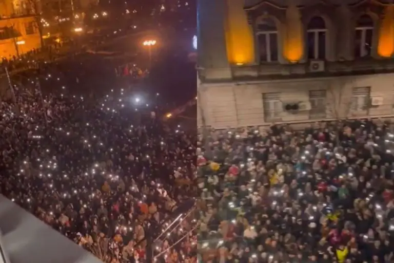 Tysiące osób protestowało w Belgradzie przeciwko wynikom wyborów.