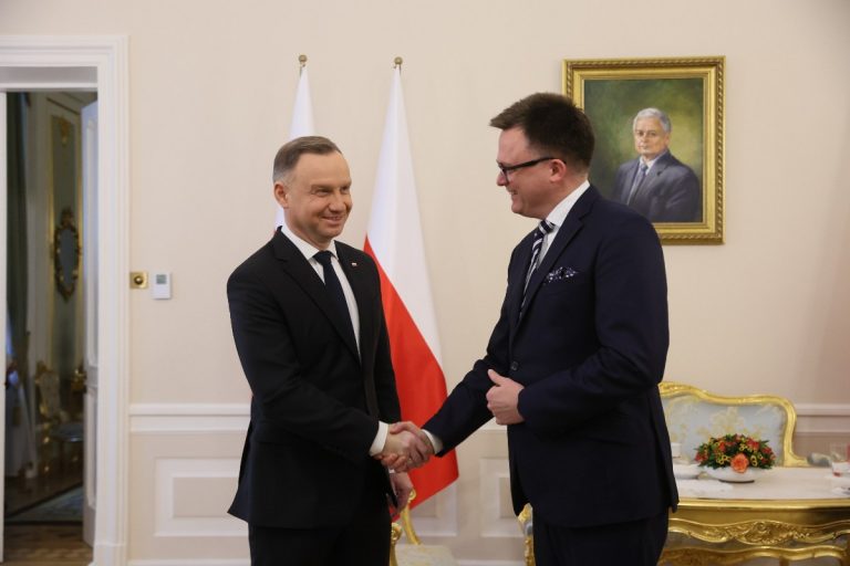 Andrzej Duda i Szymon Hołownia