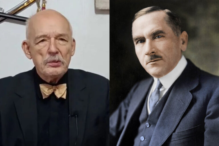 Janusz Korwin-Mikke, Roman Dmowski