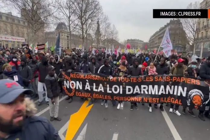 demonstracja Paryż Francja