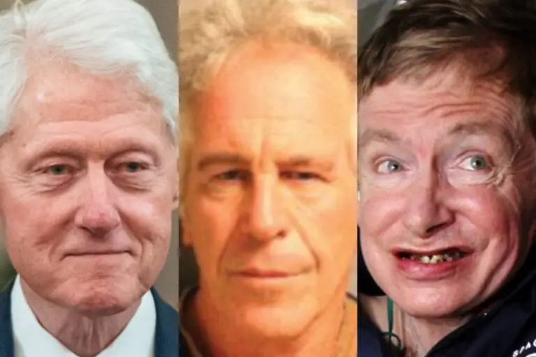 Bill Clinton, Jeffrey Epstein, Stephen Hawking.