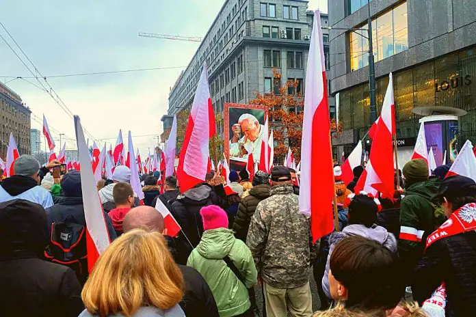 Marsz Niepodległości 2023. Zdjęcie: Jacek Adamczyk (nczas.info)
