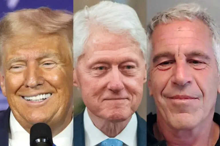 Donald Trump, Bill Clinton oraz Jeffrey Epstein.