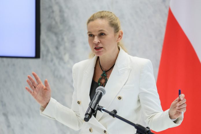 Barbara Nowacka - minister edukacji narodowej Fot. PAP/Paweł Supernak