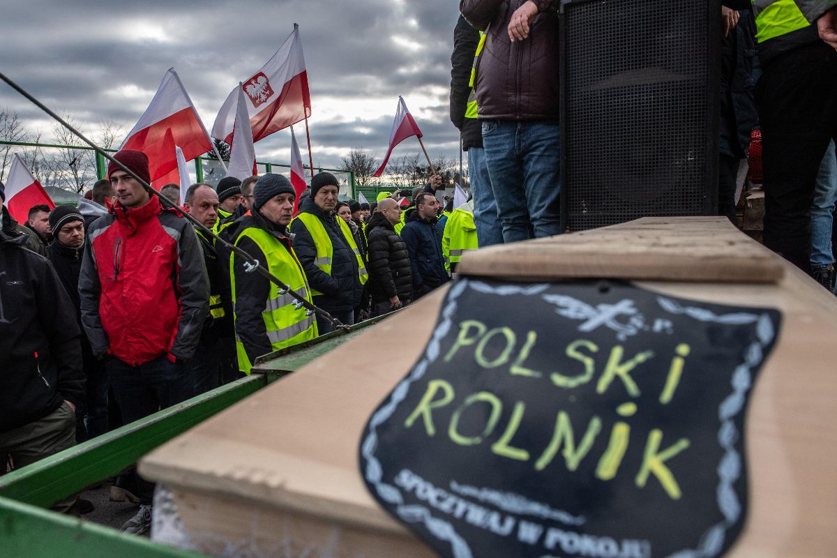 Kontrowersje na protestach rolników. 