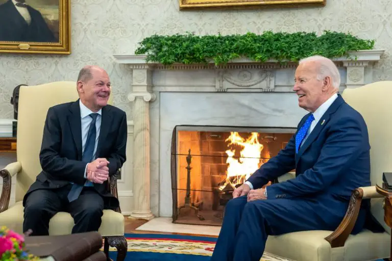 Olaf Scholz i Joe Biden w Białym Domu. Foto: X/White House