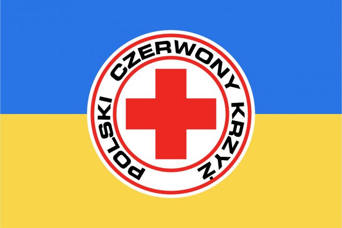 PCK Polski Czerwony Krzyż Ukraina logo flaga