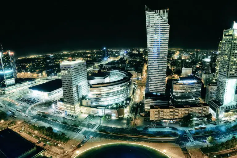 Warszawa noc stolica