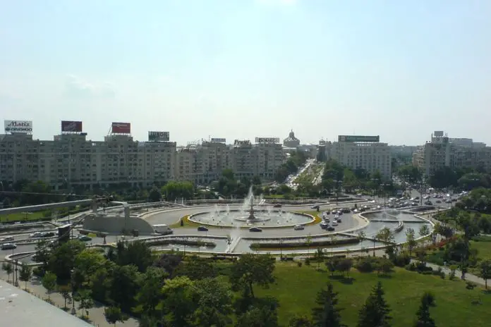 Piaţa Unirii w Bukareszcie.