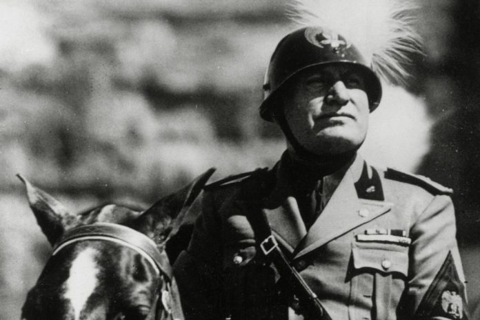 Benito Mussolini.