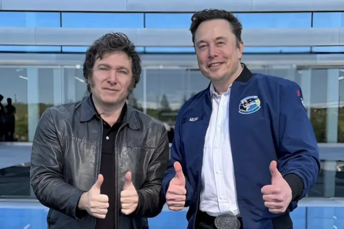 Javier Milei i Elon Musk. Foto: X/Elon Musk