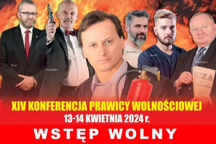 XIV Konferencja Prawicy Wolnościowej. 13-14 kwietnia 2024 r. w Warszawie.