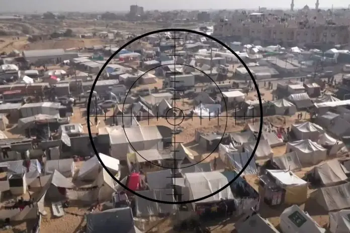 Obóz dla przesiedleńców w Al-Mawasi.