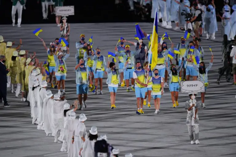 Ukraińska reprezentacja na Igrzyskach Olimpijskich w 2020 roku.