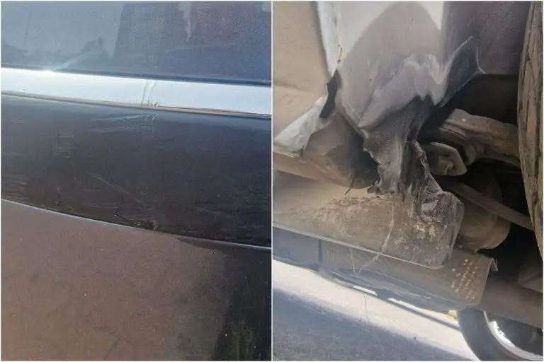 Efekt uszkodzenia samochodu.