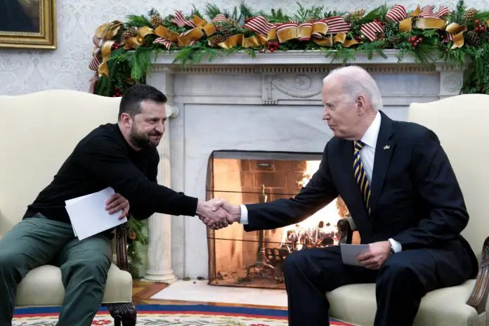 Wołodymyr Zełenski, Joe Biden, USA, Ukraina