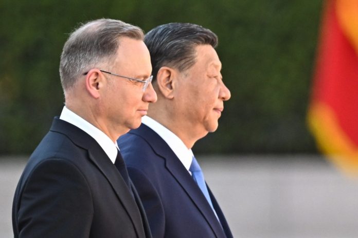 Prezydent Polski Andrzej Duda i prezydent Chin Xi Jinping. Foto: PAP