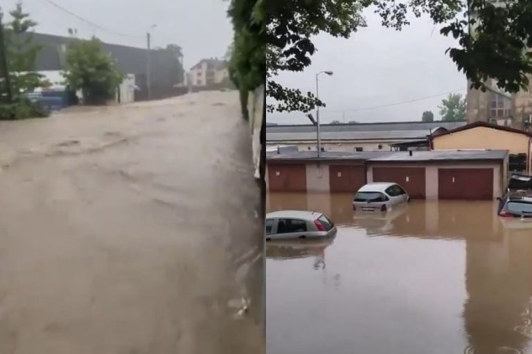 Alarm powodziowy w Bielsko-Białej.