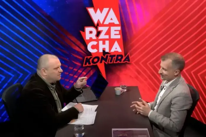 Łukasz Warzecha oraz wiceminister klimatu i środowiska Mikołaj Dorożała.