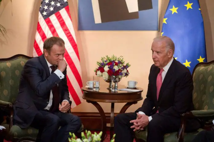 Donald Tusk, Joe Biden