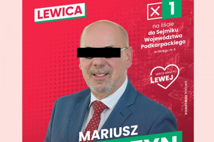 Mariusz I., polityk lewicy na Podkarpaciu, usłyszał zarzut usiłowania zabójstwa. Foto: Lewica