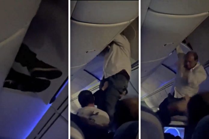 Na pokładzie samolotu Air Europa pasażerowie przeżyli trudne chwile. /Foto: Twitter (screen)