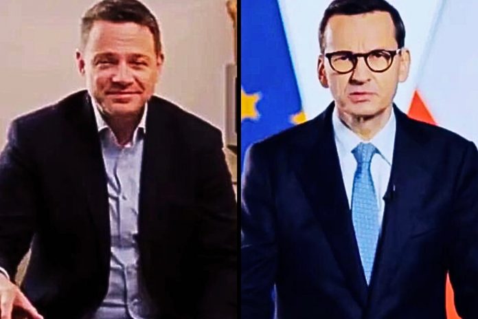 Rafał Trzaskowski i Mateusz Morawiecki. / Foto: YT (kolaż)