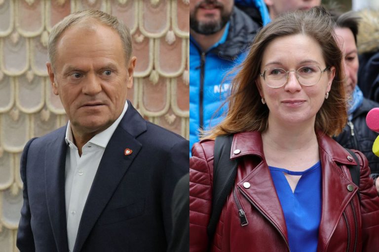 Donald Tusk oraz Paulina Matysiak.