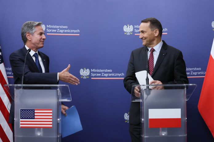 Antony Blinken oraz Radosław Sikorski.