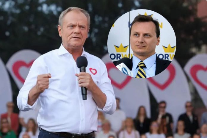 Donald Tusk oraz Tomasz Sommer.