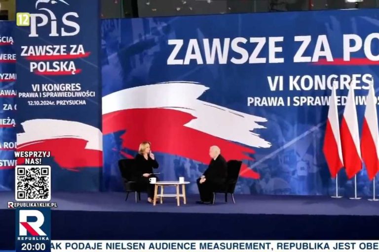 Danuta Holecka i Jarosław Kaczyński