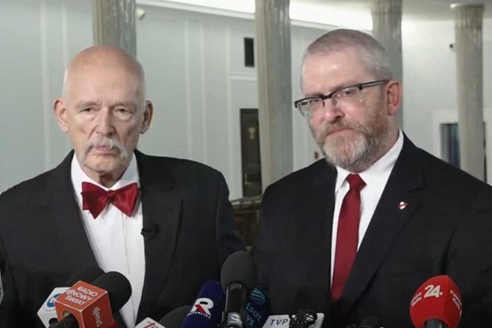 Janusz Korwin-Mikke i Grzegorz Braun