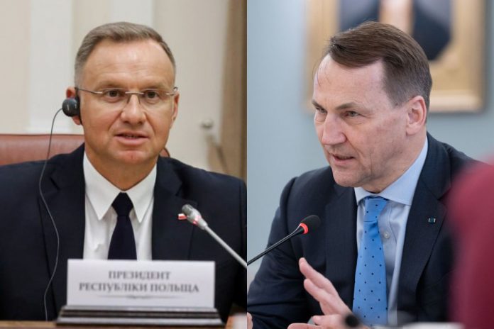 Andrzej Duda oraz Radosław Sikorski.