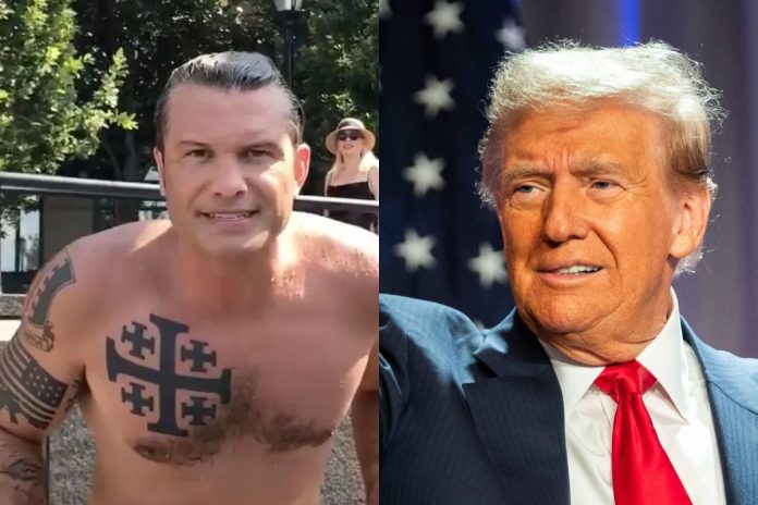 Pete Hegseth, Donald Trump, prezydent USA, Stany Zjednoczone, Ameryka, sekretarz obrony