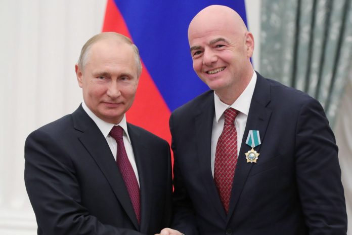 gianni infantino władimir putin fifa