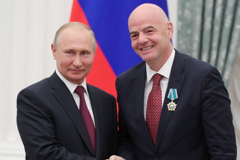 gianni infantino władimir putin fifa