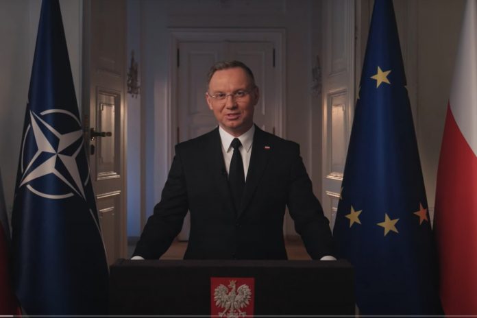 Prezydent Andrzej Duda wygłosił swoje ostatnie noworoczne orędzie. Foto: print screen YT