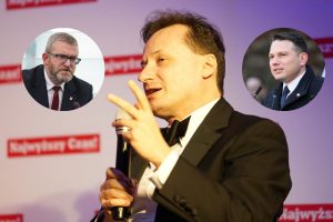 Tomasz Sommer oraz Grzegorz Braun i Sławomir Mentzen.